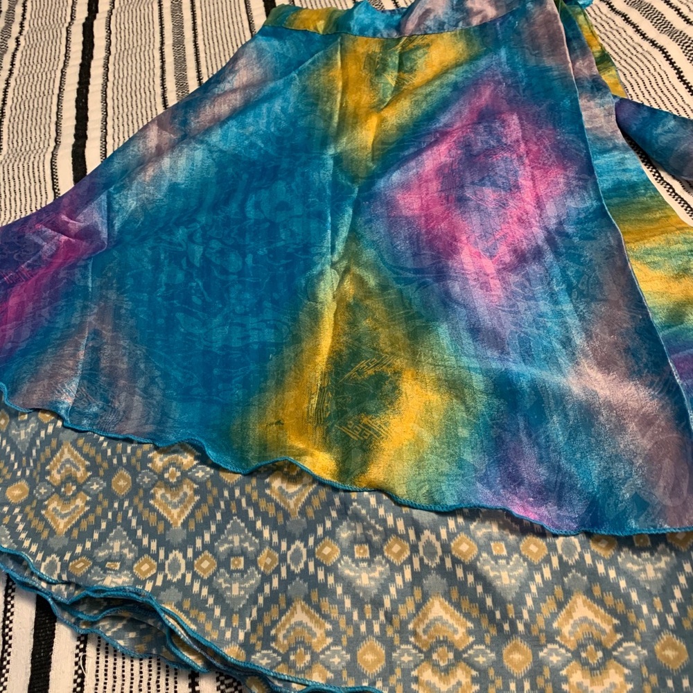 Wevez Silk Wrap Skirt